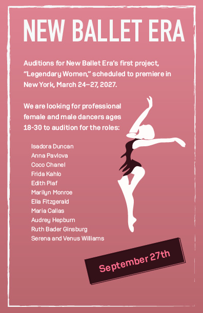 Legendary Women Audition